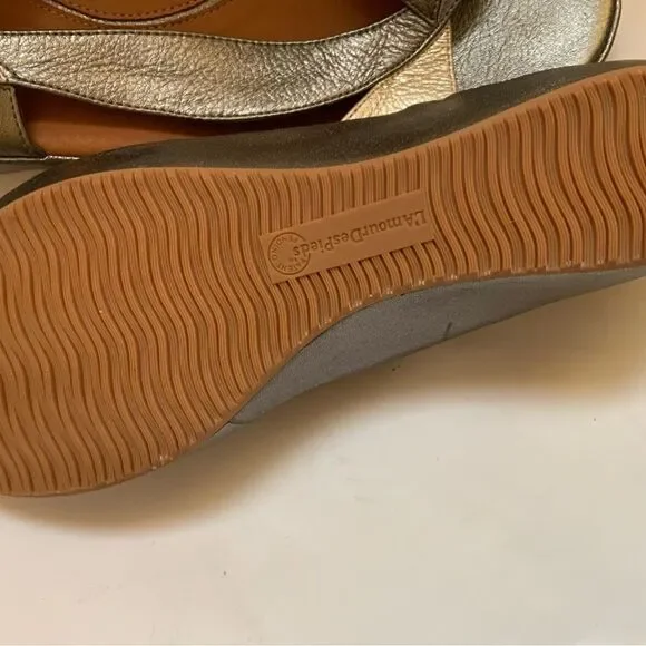 New L'Amour Des Pieds Women's Crotono Low Wedge Slingback Sandal Bronze size 10